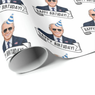 Papier Cadeau Joyeux Anniversaire De Joe Biden