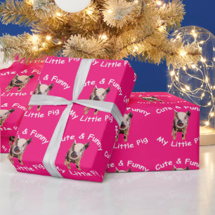 Papier Cadeau Joyeux Anniversaire Enfants Cochon Mignon Drôle