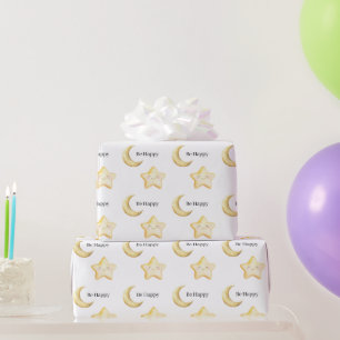 Papier Cadeau Joyeux Anniversaire Étoile