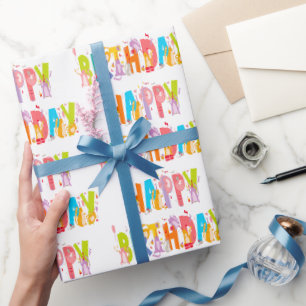Papier Cadeau Joyeux anniversaire Funny Amoureux des chats Anniv