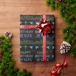 Papier Cadeau Joyeux Anniversaire Jésus Sweater Christian