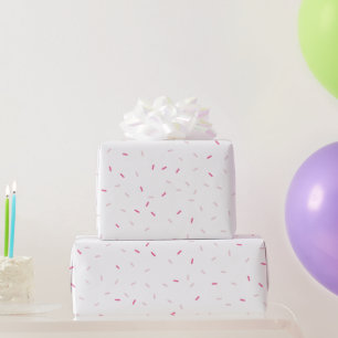 Papier Cadeau JOYEUX ANNIVERSAIRE mignonette bébé saupoudrées ro
