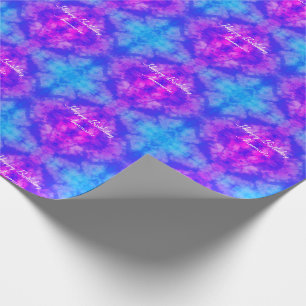 Papier Cadeau Joyeux Anniversaire nuages arc-en-ciel