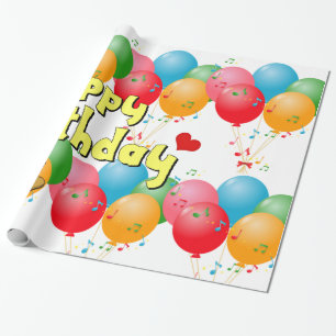 Papier Cadeau Joyeux anniversaire !Papier à envelopper