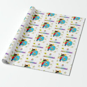 Papier Cadeau Joyeux Anniversaire Papier Enveloppant Africain Ga