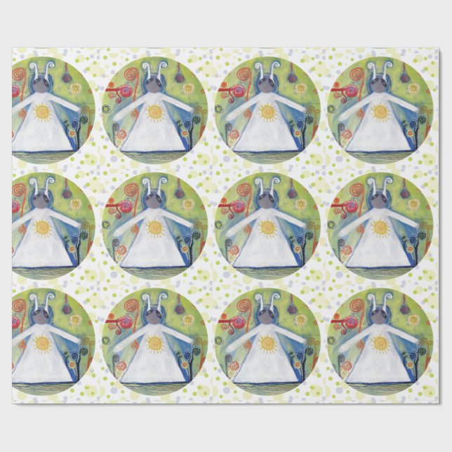 Papier Cadeau Joyeux Anniversaire Papier Enveloppant Matte (Plat)