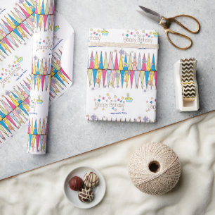 Papier Cadeau Joyeux Anniversaire Papier papier FUN Cupcake