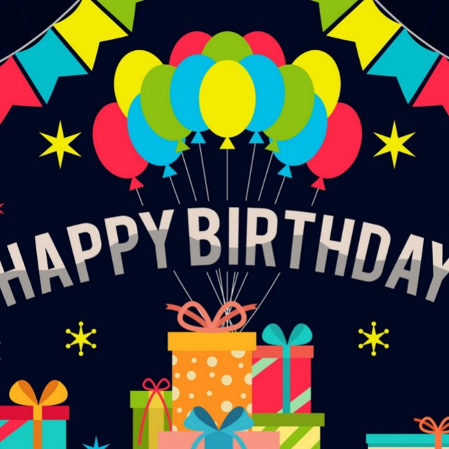 Papier Cadeau Joyeux Ballons d'anniversaire (Happy Birthday Wrapping Paper!)