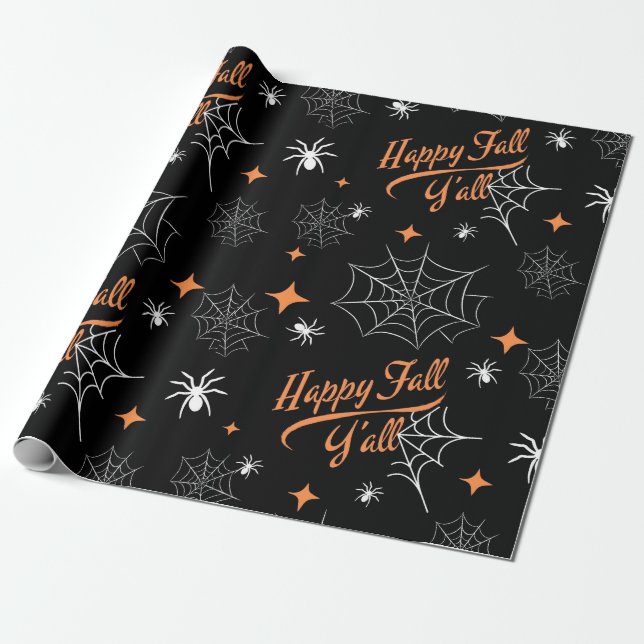 Papier Cadeau Joyeux cadeau de automne Y'all (Déroulé)