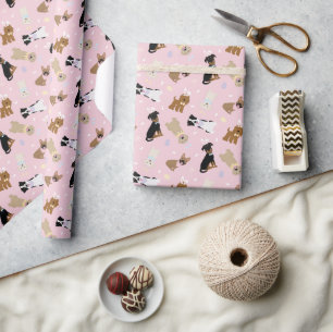 Papier Cadeau Joyeux Chiens de Pâques