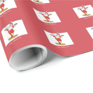 Papier Cadeau Joyeux exercice de remise en forme Noël avec Père