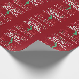 Papier Cadeau Joyeux golf de Golfmas Sweat de Noël