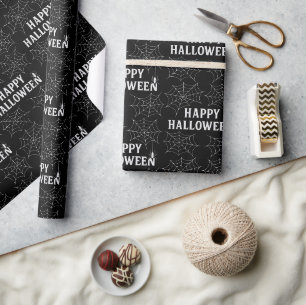 Papier Cadeau Joyeux Halloween Cadeau Moderne Gothique Effrayant