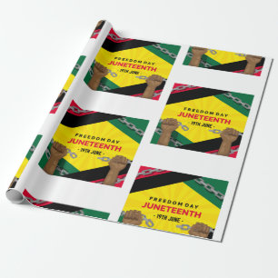 Papier Cadeau joyeux jour de la liberté du 19e