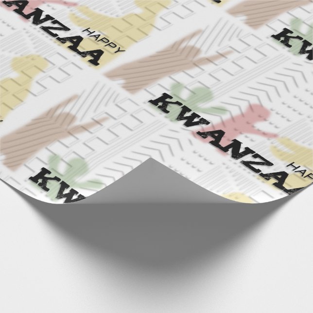 Papier Cadeau Joyeux Kwanzaa (Coin)