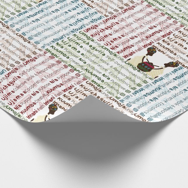 Papier Cadeau Joyeux Kwanzaa (Coin)