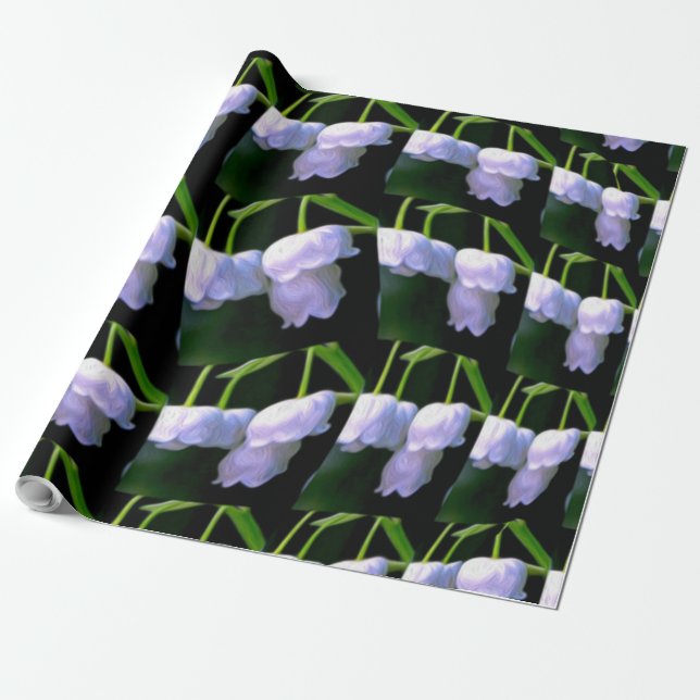 Papier Cadeau Joyeux Lily du motif de la vallée (Déroulé)