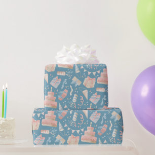 Papier Cadeau Joyeux Motif d'anniversaire