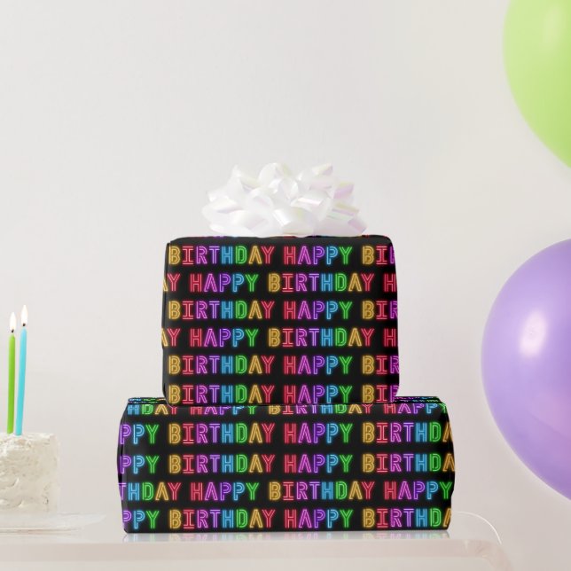 Papier Cadeau Joyeux Motif d'anniversaire (Cadeaux de fête)