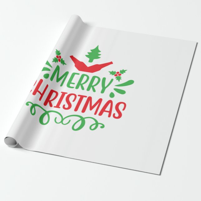 Papier Cadeau Joyeux Noël (Déroulé)