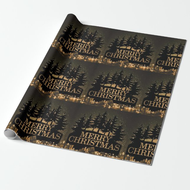 Papier Cadeau Joyeux Noël (Déroulé)