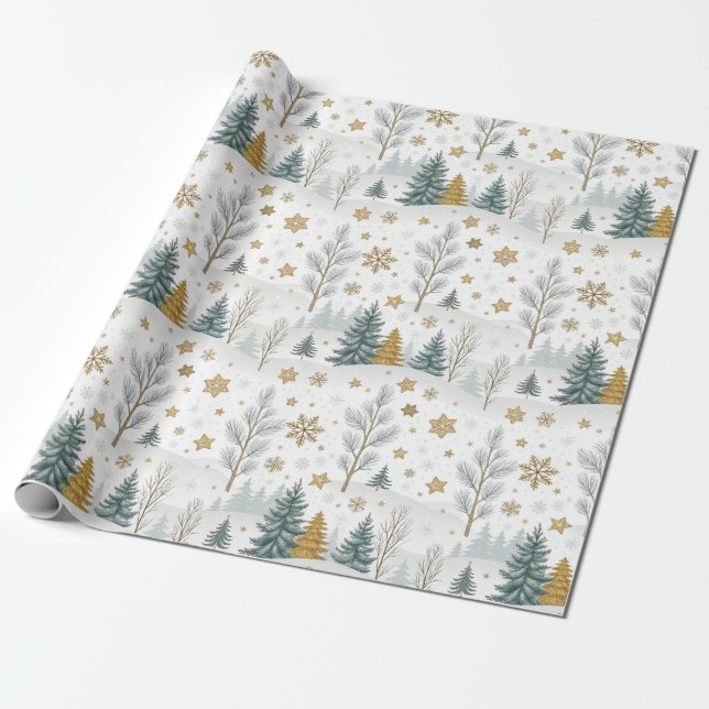 Papier Cadeau Joyeux Noël (Déroulé)