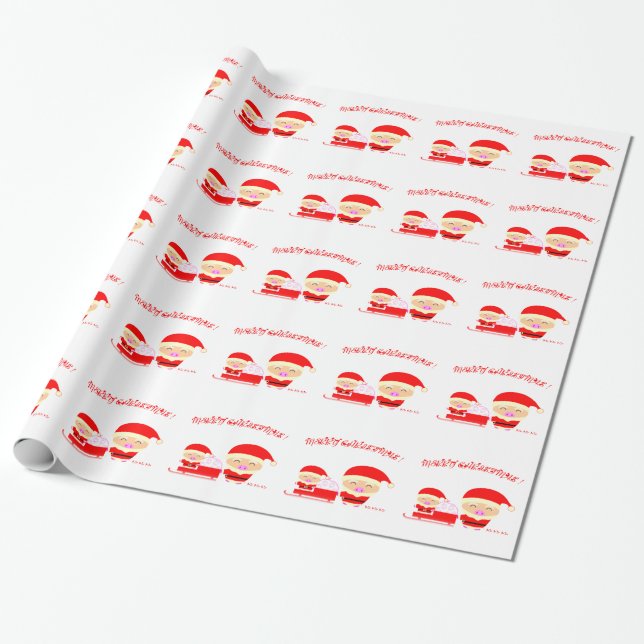 Papier Cadeau Joyeux Noël (Déroulé)