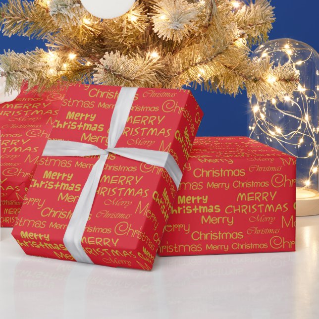 Papier Cadeau Joyeux Noël (Vacances)