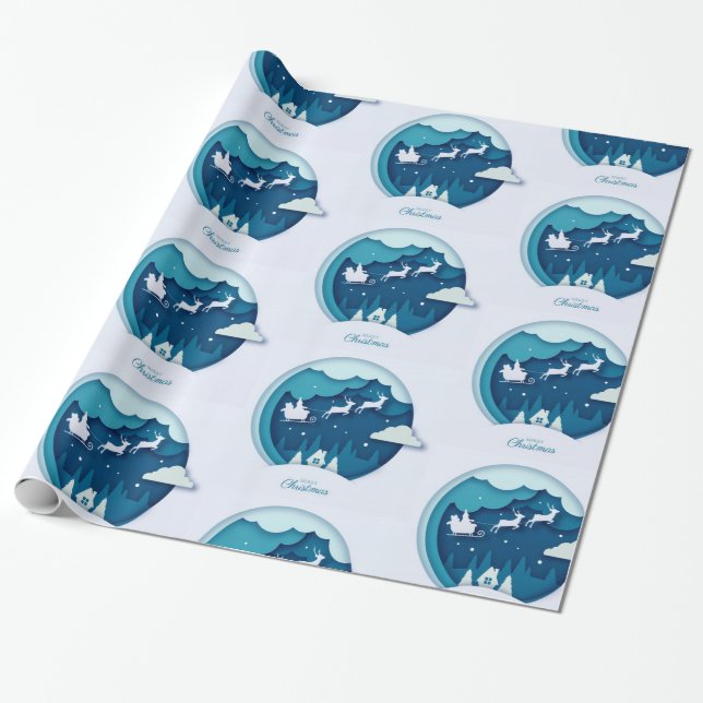 Papier Cadeau Joyeux Noël (Déroulé)