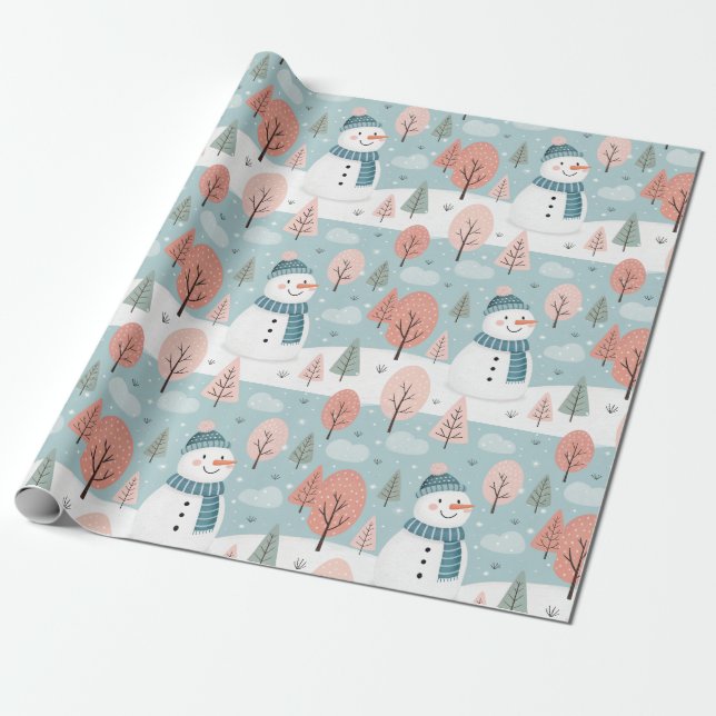 Papier Cadeau Joyeux Noël (Déroulé)