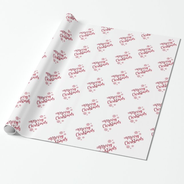 Papier Cadeau Joyeux Noël (Déroulé)