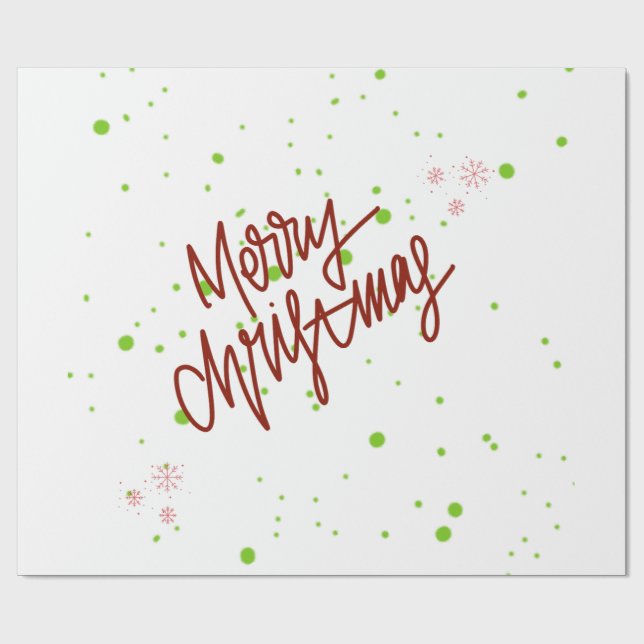 Papier Cadeau Joyeux Noël  (Plat)