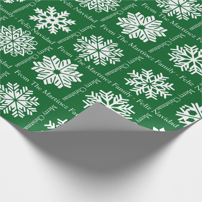 Papier Cadeau Joyeux Noël Ajouter le nom des destinataires de la (Coin)