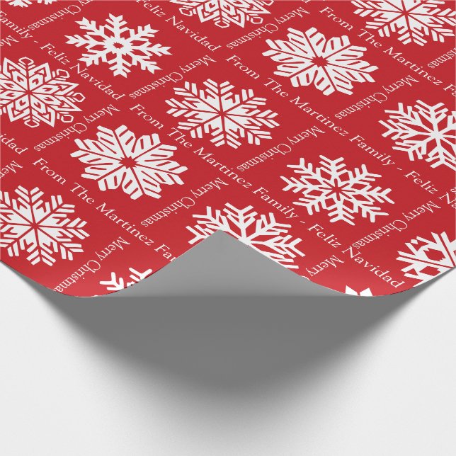 Papier Cadeau Joyeux Noël Ajouter le nom des destinataires de la (Coin)