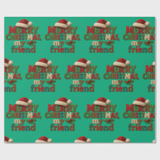 Papier Cadeau Joyeux Noël Ami 
