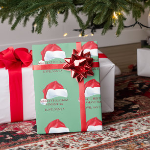 Papier Cadeau Joyeux Noël Amour Personnalisé Père Noël