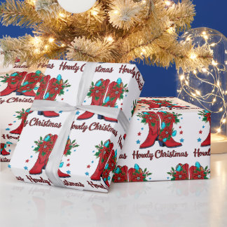 Papier Cadeau Joyeux Noël Boots