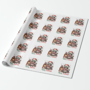 Papier Cadeau Joyeux Noël cadeau de Noël