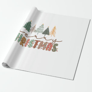 Papier Cadeau Joyeux Noël cadeau de Noël