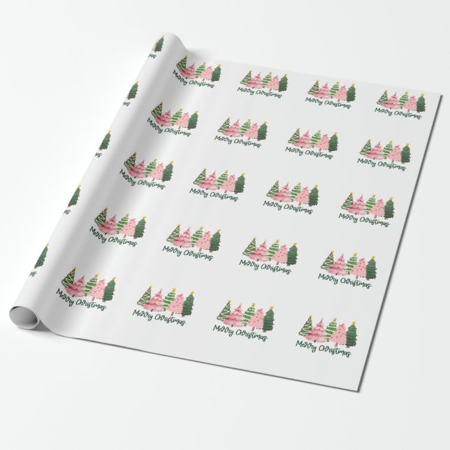 Papier Cadeau Joyeux Noël cadeau de Noël (Déroulé)