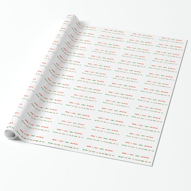 Papier Cadeau Joyeux Noël dans l'enveloppe de cadeau de code (Déroulé)