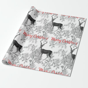 Papier Cadeau Joyeux Noël dans les pins