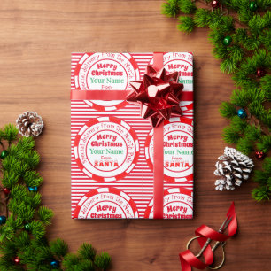 Papier Cadeau Joyeux Noël de la part de Santa Livraison Spéciale