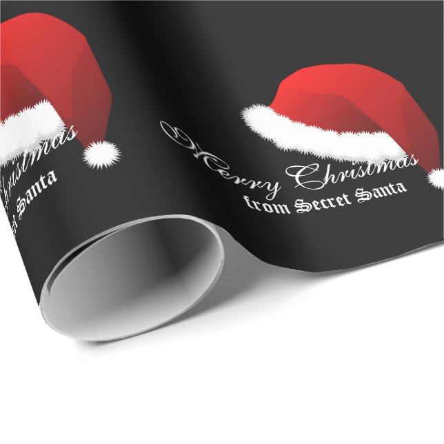 Papier Cadeau Joyeux Noël de papier d'emballage de Père Noël (Coin rond)