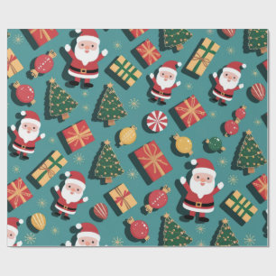 Papier Cadeau Joyeux Noël élégant