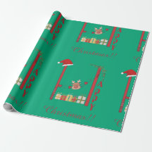 Joyeux Noël - Enveloppes Cadeaux Vertes