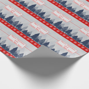 Papier Cadeau Joyeux Noël et Bonne Année