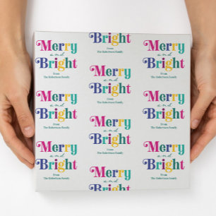 Papier Cadeau Joyeux Noël et lumineuses Fêtes de fin d'année per