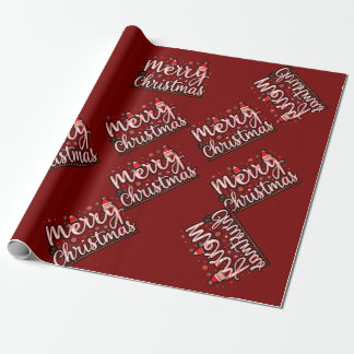 Papier Cadeau "Joyeux Noël : Frosty Elegance Fashion Design"