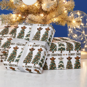 Papier Cadeau Joyeux Noël Howdy